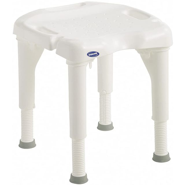 Sgabello Doccia I-Fit 9780E Invacare - Sedia Bagno per Anziani - Antiscivolo - Altezza regolabile