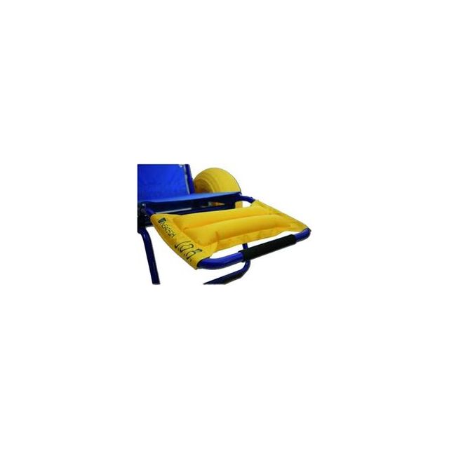 Poggiapiedi imbottito per sedia da mare disabili